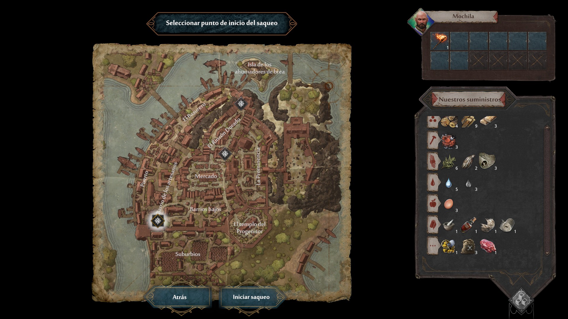 Siege Survival: Gloria Victis - Mapa de la Ciudad