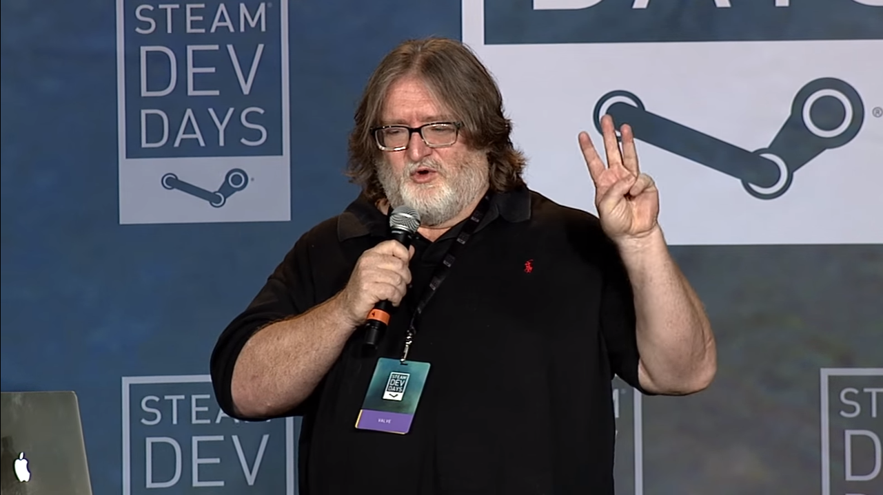 Gabe Newell sabe contar tres