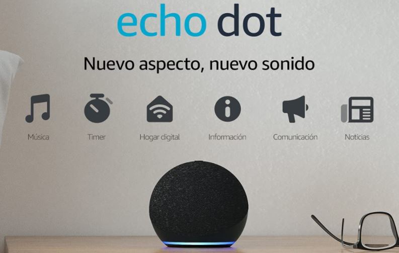 Altavoz inteligente Echo Dot (4ªgen) con Alexa