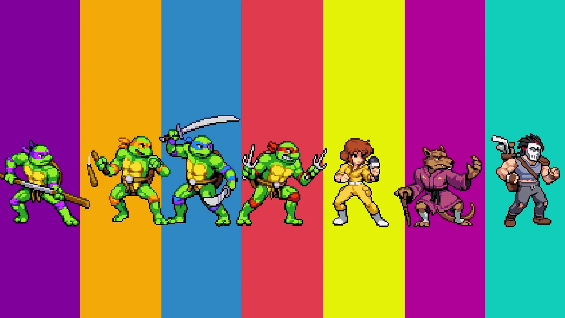roster completo Teenage Mutant Ninja Turtles: Shredder's Revenge