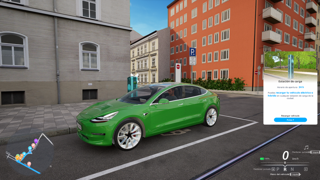 CityDriver Tesla cargando