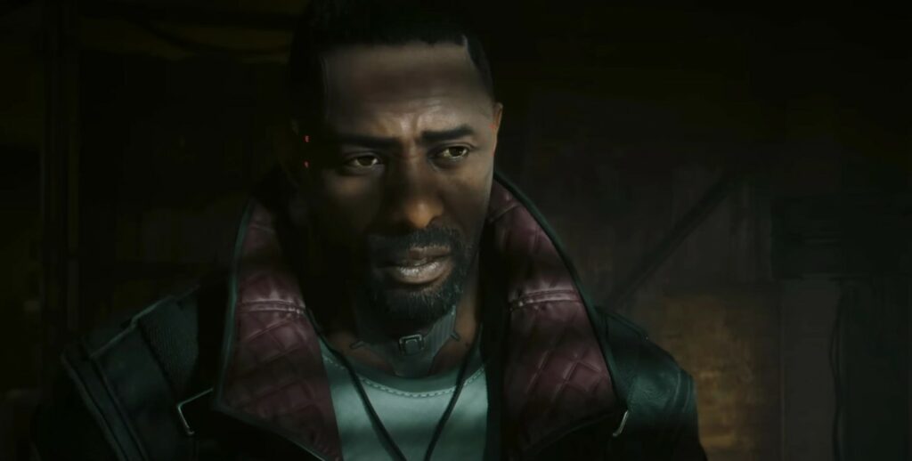 Idris Elba en el nuevo DLC de Cyberpunk